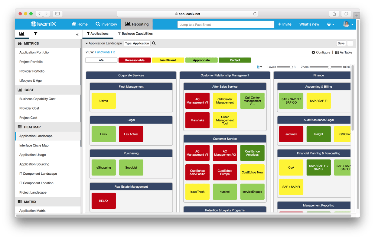 Что значит application. Application Landscape. Карта LEANIX. Manage Google bisness app. Application Landscape layers.